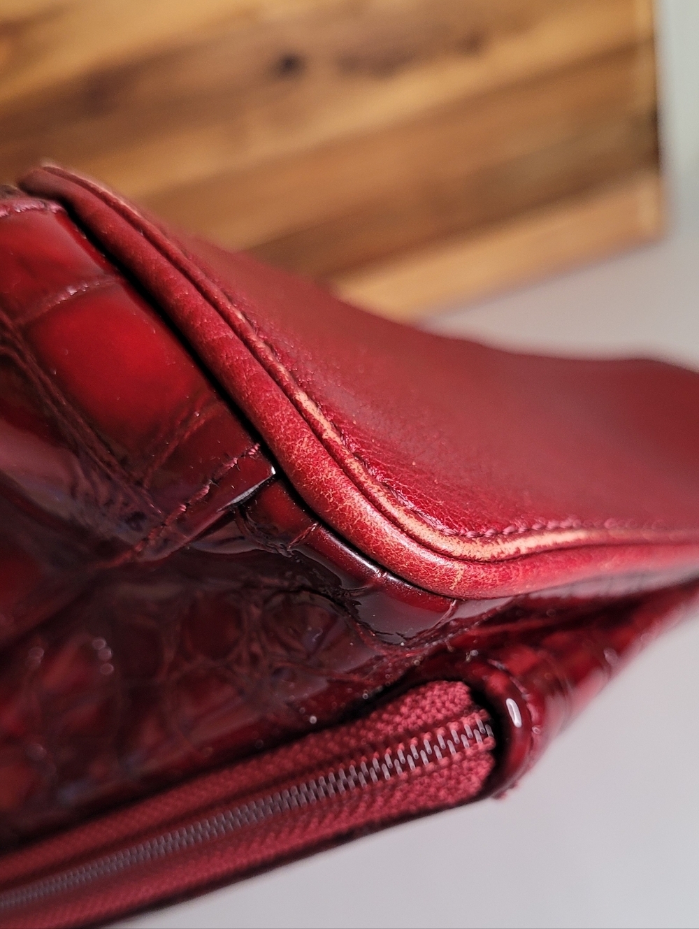 Brighton Croc Embossed Patent Leather Purse - Picture 9 of 13